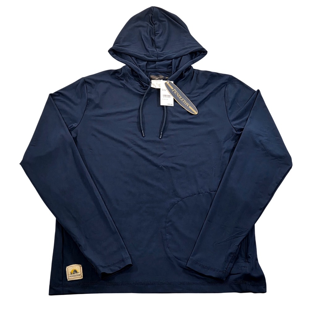 Pendleton Blue‎ Long Sleeve Rashguard Hoodie Mens Size M